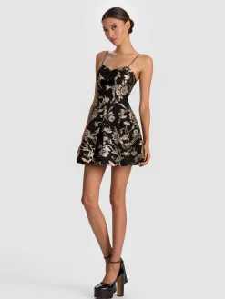 Alice and Olivia MINI*DANIELA STRUCTURED MINI DRESS