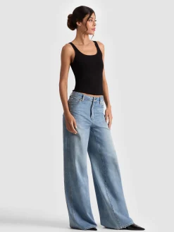 Alice and Olivia TANKS*DARYN SCULPTING TANK WHITE