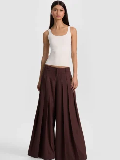 Alice and Olivia TANKS*DARYN SCULPTING TANK BLACK