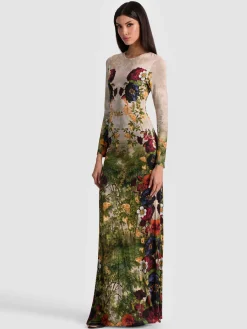 Alice and Olivia MAXI*DELORA MAXI DRESS