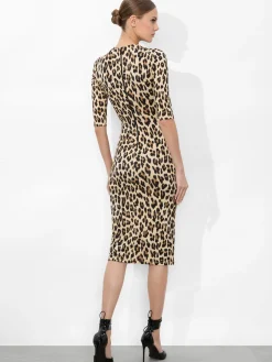 Alice and Olivia MIDI*DELORA MIDI DRESS