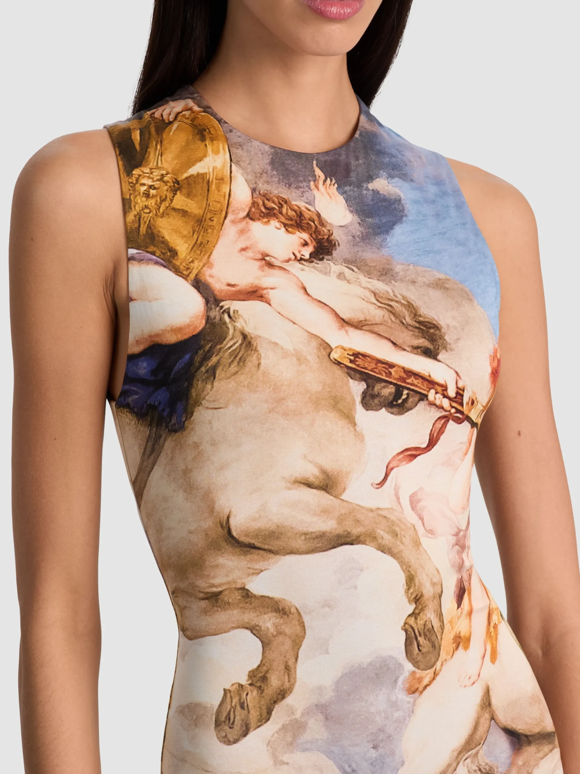 Alice and Olivia MAXI*DELORA OPEN BACK MAXI DRESS BLACK