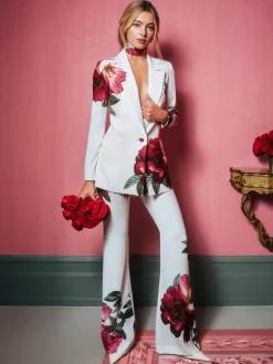 Alice and Olivia BLAZERS*DENNY BOYFRIEND BLAZER CAROLINA BLUE