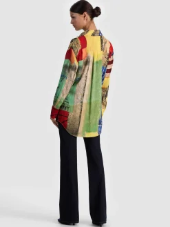 Alice and Olivia BLOUSES*DIMITRA OVERSIZED BUTTON DOWN