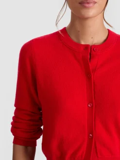 Alice and Olivia CARDIGANS*DOLLIE CASHMERE CARDIGAN OFF WHITE