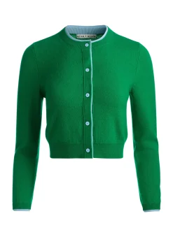 Alice and Olivia SETS*DOLLIE TWO TONE CASHMERE CARDIGAN