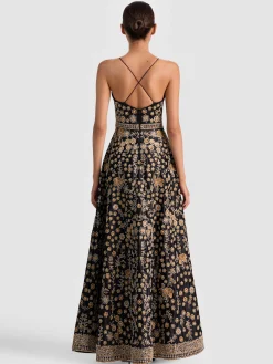 Alice and Olivia MAXI*DOMENICA EMBELLISHED GOWN
