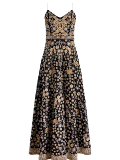 Alice and Olivia MAXI*DOMENICA EMBELLISHED GOWN