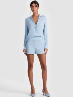 Alice and Olivia SHORTS*DONALD SHORT EMPRESS BLOOM OFF WHITE