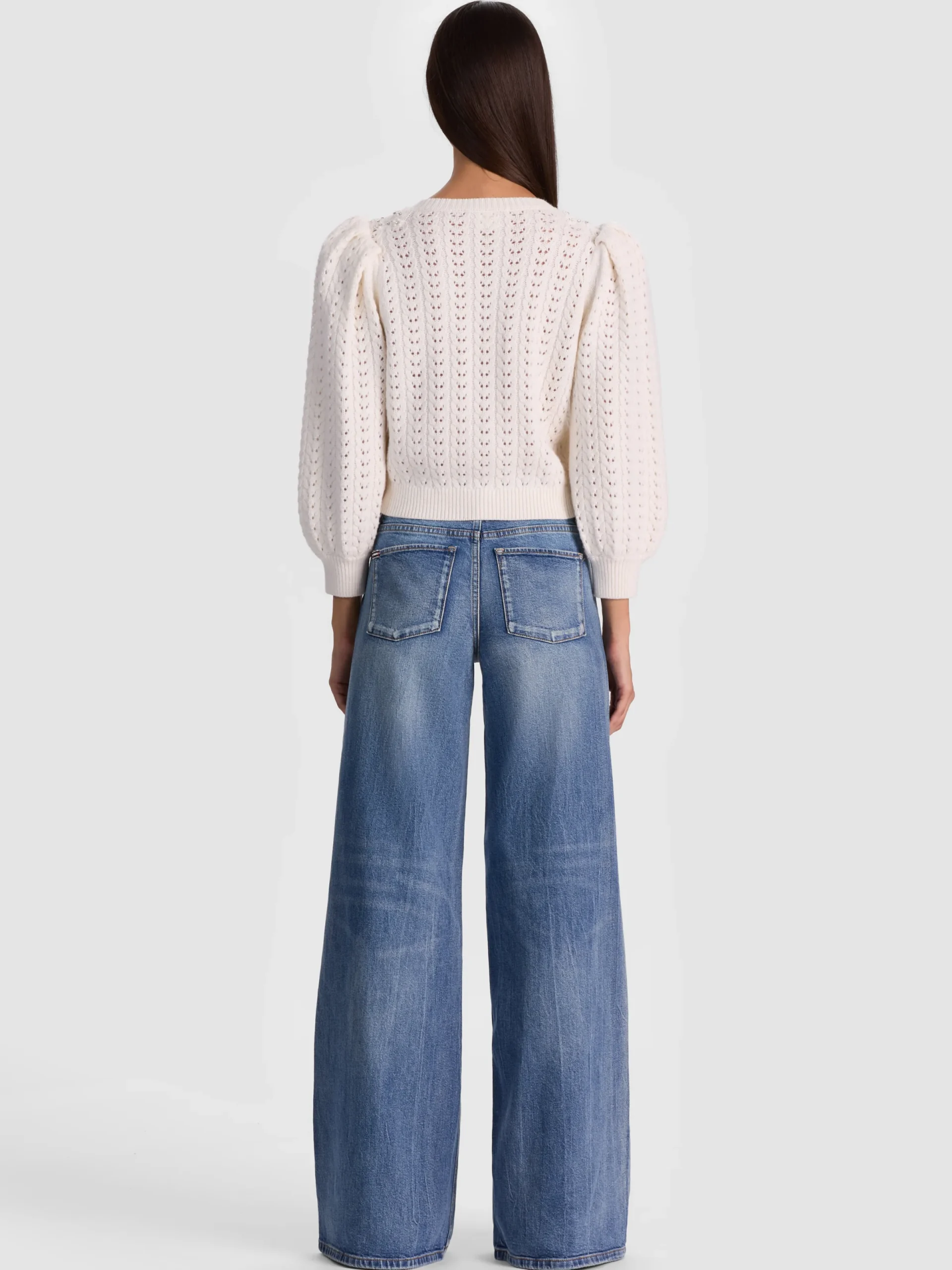 Alice and Olivia CARDIGANS*DORIS EMBELLISHED CARDIGAN OXBLOOD