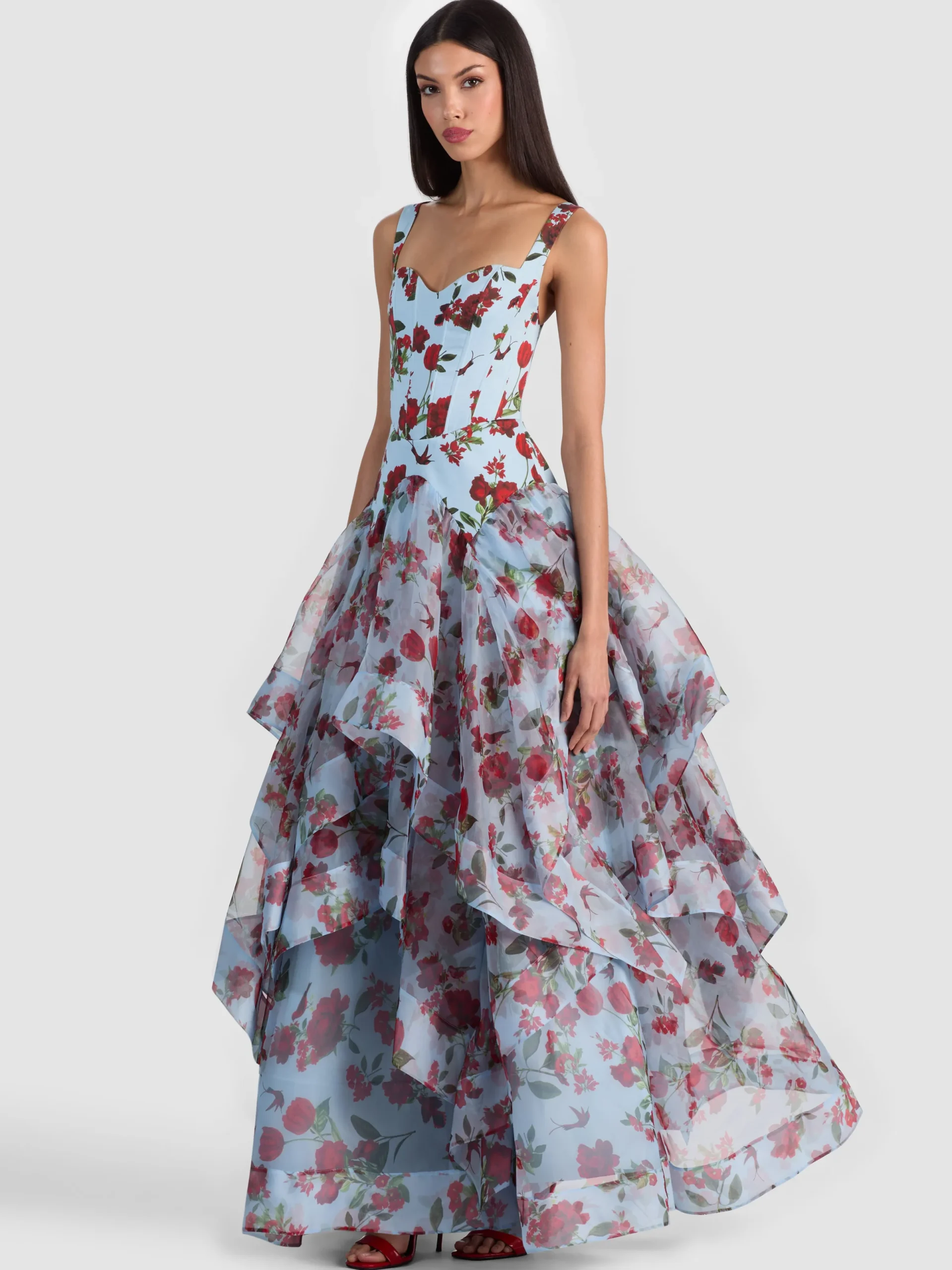 Alice and Olivia MAXI*DOROTHEA PRINTED BALLGOWN
