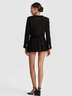 Alice and Olivia JACKETS*DUMONT EMBELLISHED TWEED JACKET
