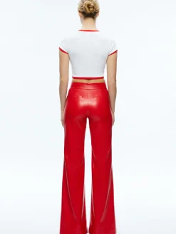 Alice and Olivia VEGAN*DYLAN VEGAN PANT OFF WHITE