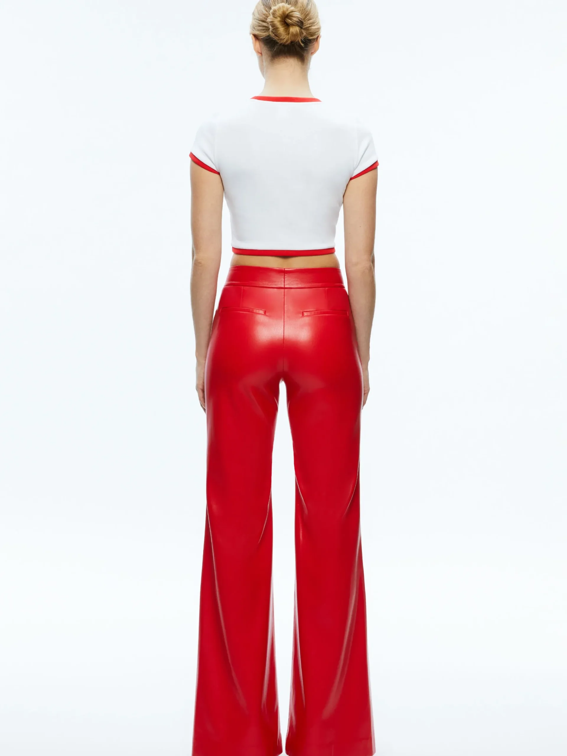 Alice and Olivia VEGAN*DYLAN VEGAN PANT OFF WHITE