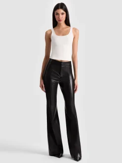 Alice and Olivia VEGAN*DYLAN VEGAN PANT WHITE