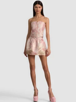 Alice and Olivia MINI*ELLA DROP WAIST MINI SKIRT