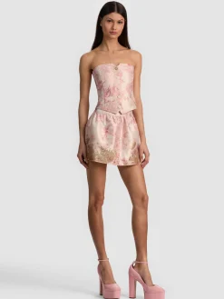 Alice and Olivia MINI*ELLA DROP WAIST MINI SKIRT