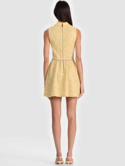 Alice and Olivia MINI*ELLIS EMBELLISHED MINI DRESS