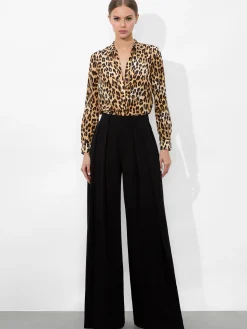 Alice and Olivia ANDREW PANT|JADE MESH BUTTON DOWN*ELOISE BUTTON DOWN