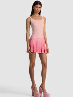 Alice and Olivia MINI*EMILIE TWEED MINI SKIRT SAGE