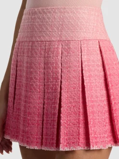 Alice and Olivia MINI*EMILIE TWEED MINI SKIRT SAGE