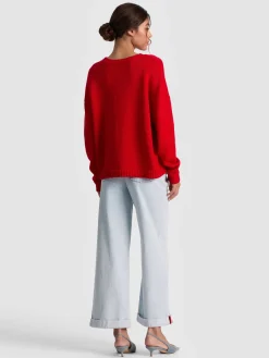 Alice and Olivia PULLOVERS*ENSLEY CREWNECK PERFECT RUBY