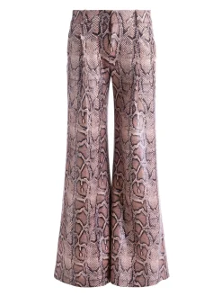 Alice and Olivia VEGAN*ERIC VEGAN SNAKESKIN PANT BLACK
