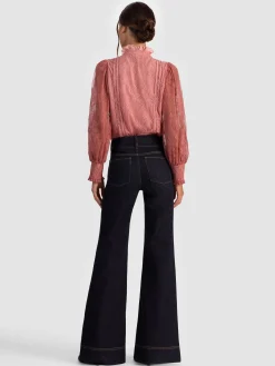 Alice and Olivia BLOUSES*EUGENIA LACE BLOUSE