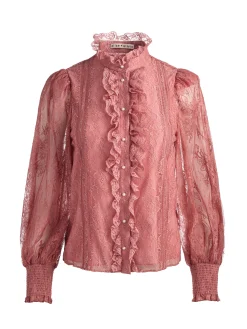 Alice and Olivia BLOUSES*EUGENIA LACE BLOUSE