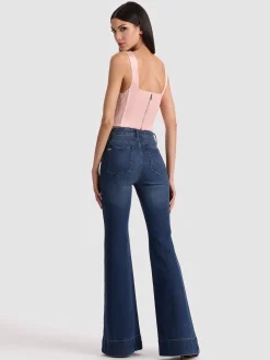 Alice and Olivia CROP TOPS*EVE BUSTIER TOP SAGE