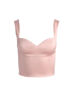 Alice and Olivia CROP TOPS*EVE BUSTIER TOP SAGE