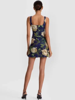 Alice and Olivia MINI*EVE EMBELLISHED MINI DRESS