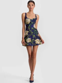 Alice and Olivia MINI*EVE EMBELLISHED MINI DRESS