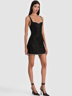 Alice and Olivia MINI*EVE EMBELLISHED MINI DRESS