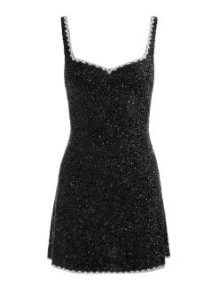 Alice and Olivia MINI*EVE EMBELLISHED MINI DRESS