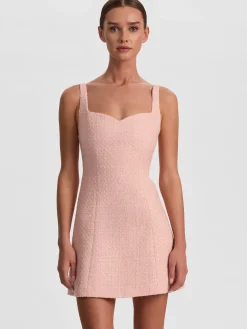 Alice and Olivia MINI*EVE TWEED MINI DRESS ENGLISH ROSE