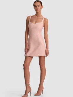 Alice and Olivia MINI*EVE TWEED MINI DRESS ENGLISH ROSE