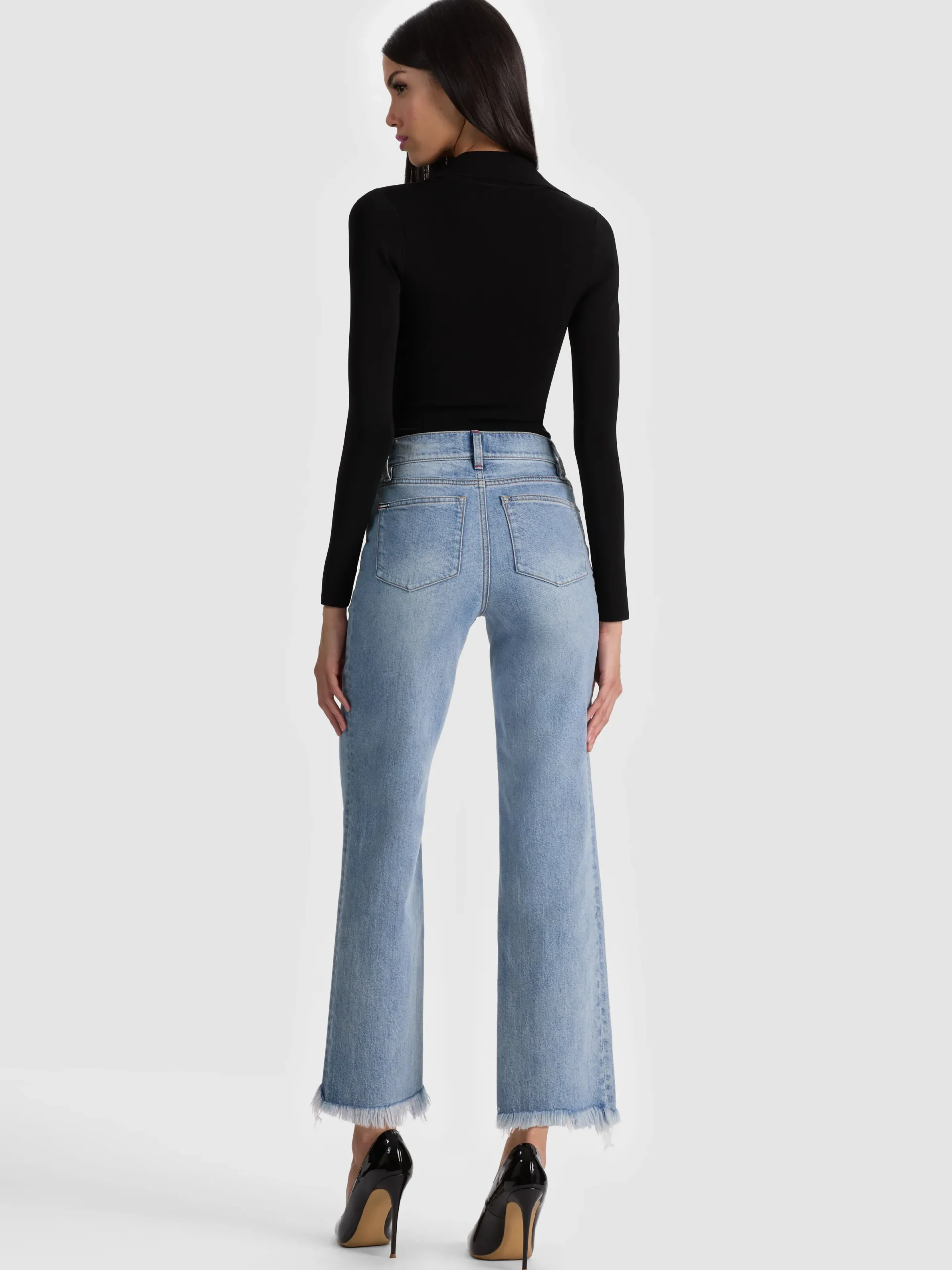 Alice and Olivia JEANS*FIERCE JEAN SOFT WHITE