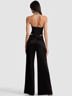 Alice and Olivia TANKS*GATZ EMBELLISHED TOP MIDNIGHT BLUE