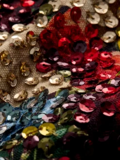 Alice and Olivia CROP TOPS*GATZ EMBELLISHED TOP OFF WHITE