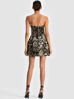 Alice and Olivia MINI*GERDA STRUCTURED MINI DRESS