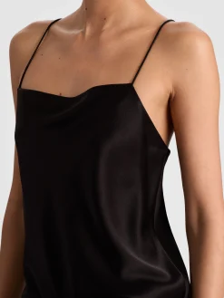 Alice and Olivia TANKS*HARMON SLIP TANK WHITE