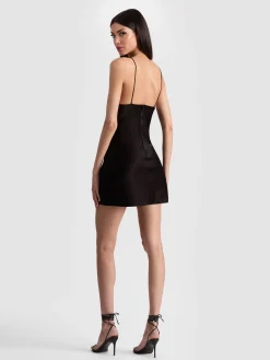 Alice and Olivia MINI*HARMONY SLIP DRESS BLACK