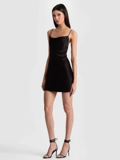 Alice and Olivia MINI*HARMONY SLIP DRESS BLACK