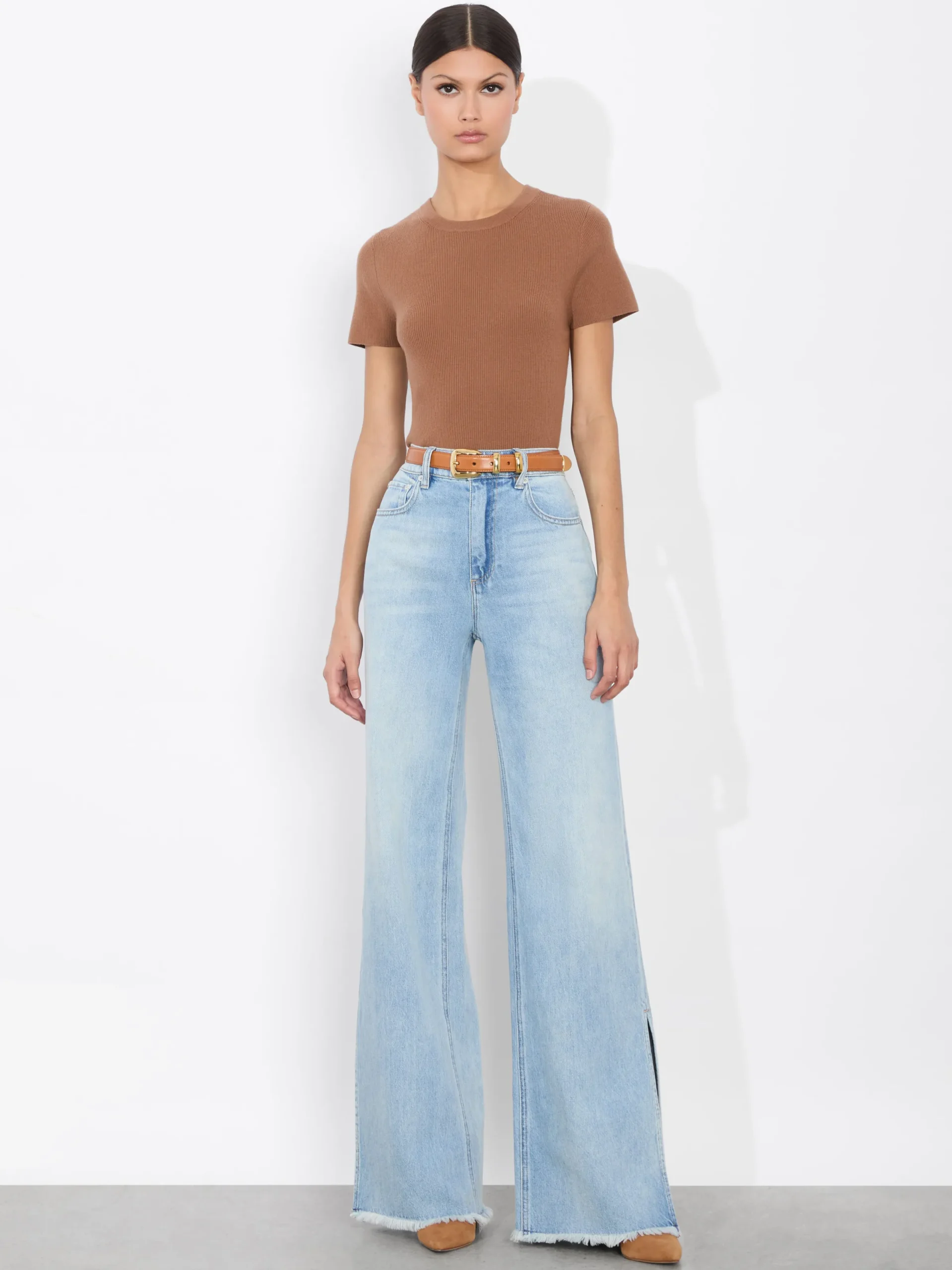 Alice and Olivia FRIENDS + FAMILY*HAYDEN BUCKLE BELT BLACK/SILVER