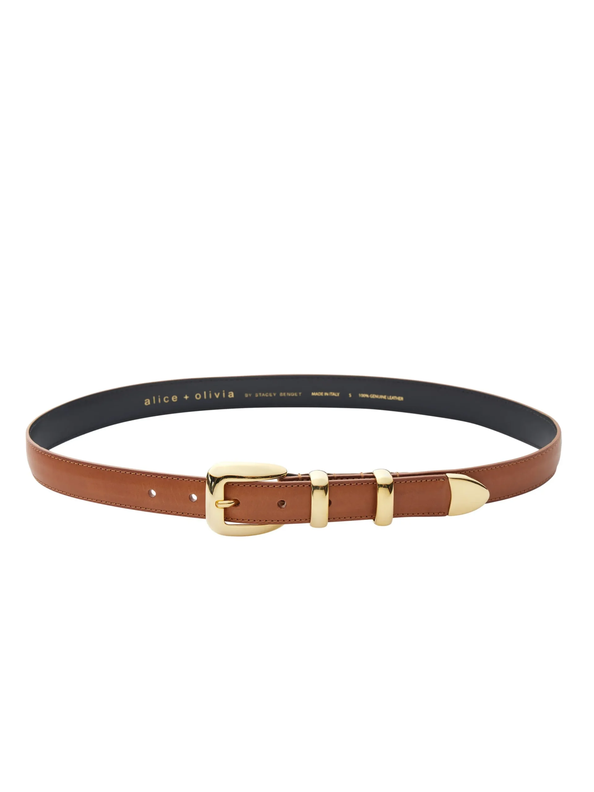Alice and Olivia FRIENDS + FAMILY*HAYDEN BUCKLE BELT BLACK/SILVER