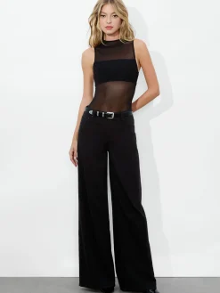 Alice and Olivia 24/25 SALE*HAYDEN BUCKLE BELT BLACK/SILVER