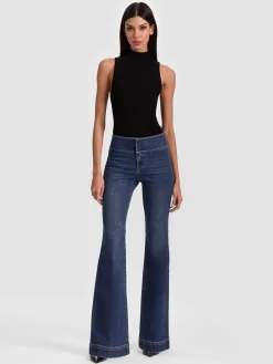 Alice and Olivia JEANS*HOT JEAN DANICA DARK INDIGO