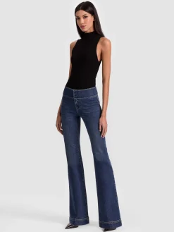 Alice and Olivia JEANS*HOT JEAN DANICA DARK INDIGO