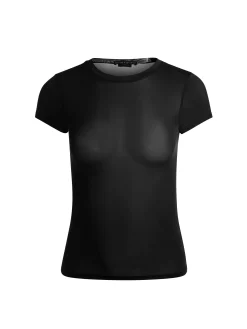 Alice and Olivia T-SHIRTS*HOTTIE SHRUNKEN BABY TEE DARK OLIVE